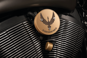 Blk Duck Engine Side Cvrs F/Victory Sat. Engine Cover Black Duck Parts