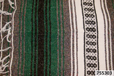 Mexican Blanket Green/Charcoal/White/Blk Indispensables Texas Leather Default Title