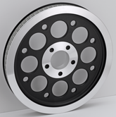 Gzp Rr Pulley Black Fxd00 05 70 T 1.125" Rear Wheel Pulley Zodiac Default Title