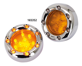 Gzp Chr Duo Led Amber Lens Deuce Light Turn Signal Zodiac