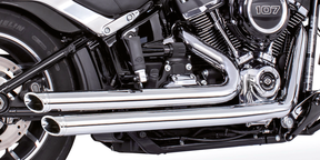 Indep Stggrd Slash Tip St18 Up Ch/Ch 2-2 Full Exhaust System Freedom Performance Exhaust