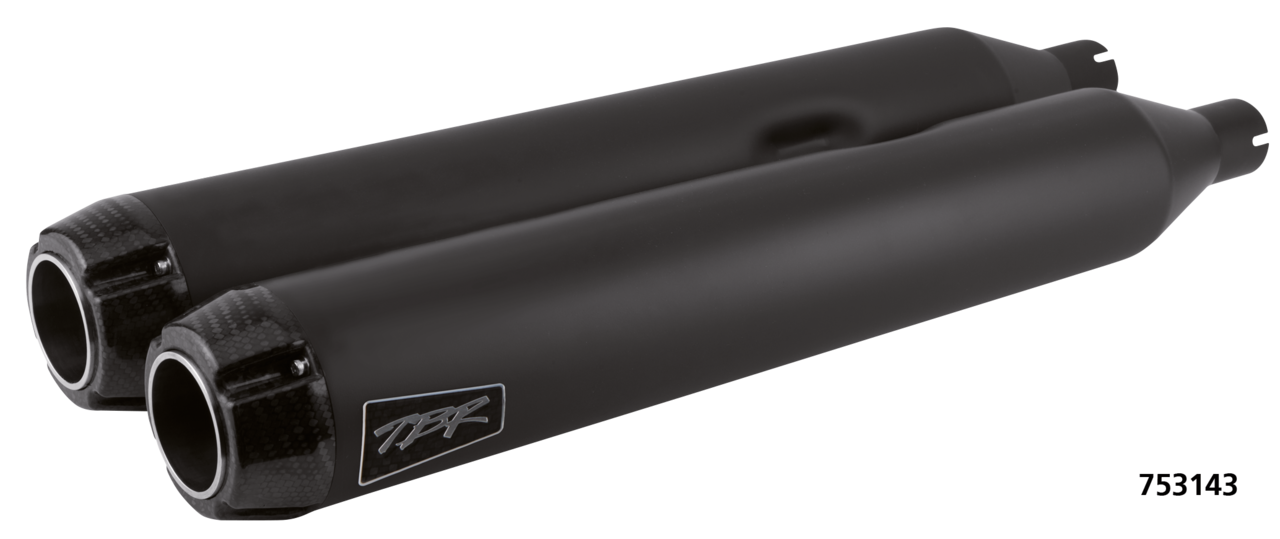 2 Bros Flh/T17 Up Dual Slip Ons Carbon Bl Slip-On & Muffler Two Brothers Racing Default Title