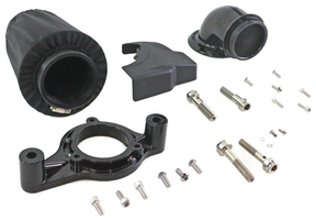 Heavy Breather Air Cleaner Blk Me17 Up Air Cleaner V Twin Mfg