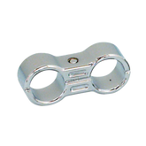 Gzp Chrome Slotted Oil Line Seperator 2 Oil Hose Clamp & Separator Zodiac Default Title