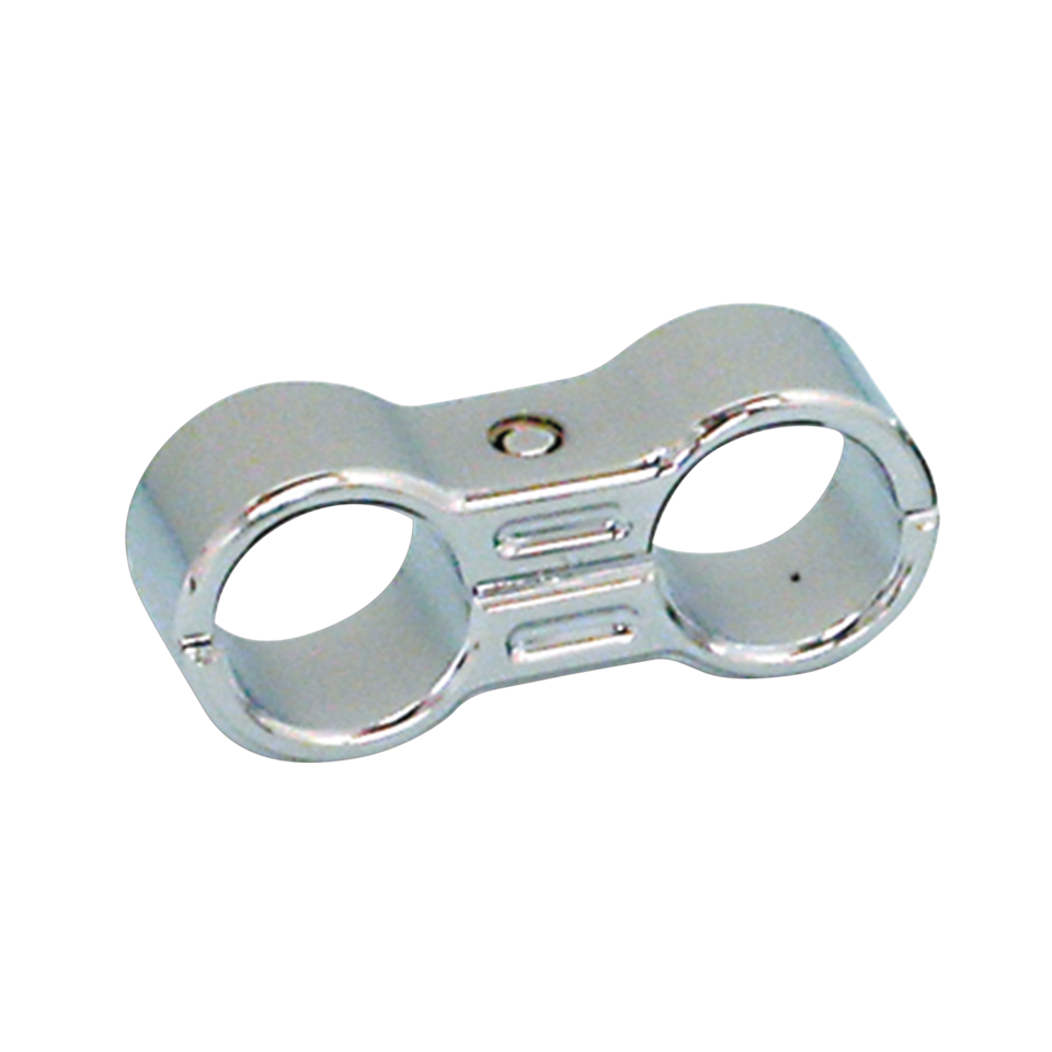 Gzp Chrome Slotted Oil Line Seperator 2 Oil Hose Clamp & Separator Zodiac Default Title
