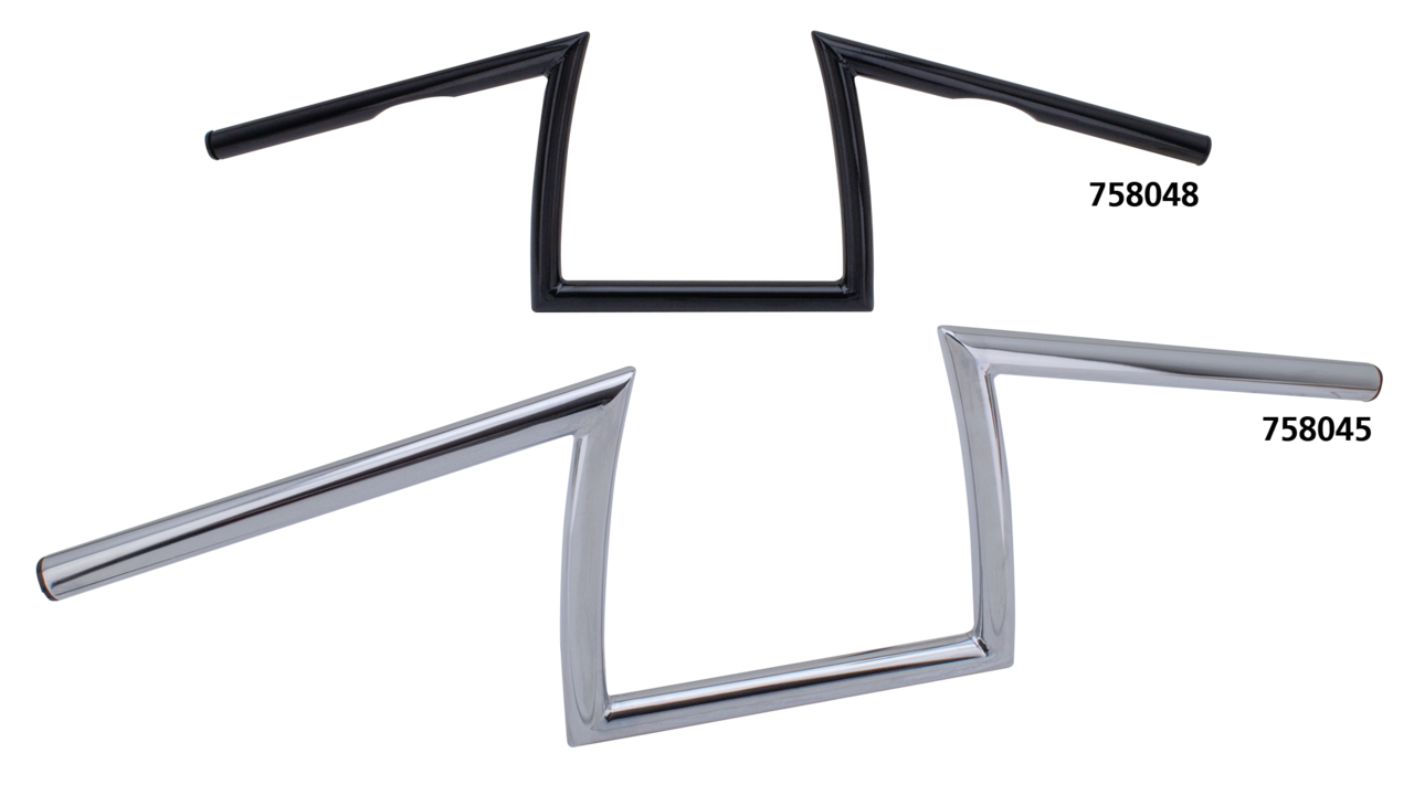Zcp Donkey Bar+ Chrome Non Dimple 8" One Inch Diameter Handlebars Zodiac Default Title