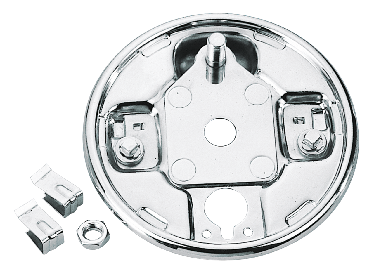 Gzp Rear Brake Backing Plate Chr. 1958 1 Drum Brake Hardware Zodiac