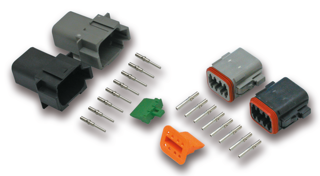 8 Pole Grey Pin Housing Wiring & Connector Deutsch Connectors