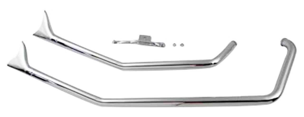 Upsweep Fishtails Chrome Fxst86 99 Drag Pipe V Twin Mfg Default Title