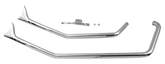 Upsweep Fishtails Chrome Fxst86 99 Drag Pipe V Twin Mfg Default Title