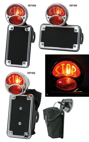Nsc 28 Taillight W/Vertical Lic.Mount Custom Taillights No School Choppers Default Title