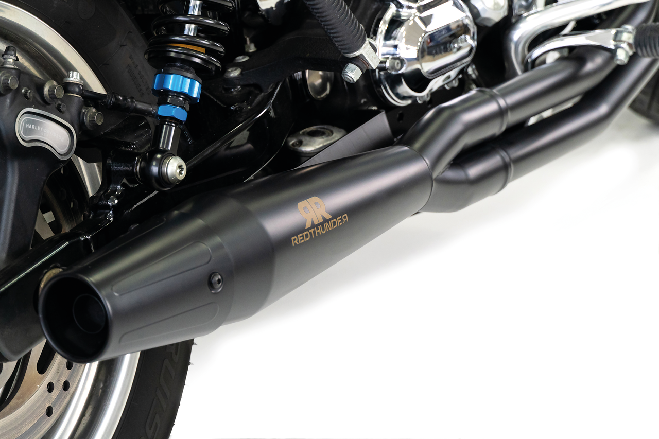 Redthunder 2-1 Exhaust - 06+ Dyna Full Exhaust System Redthunder