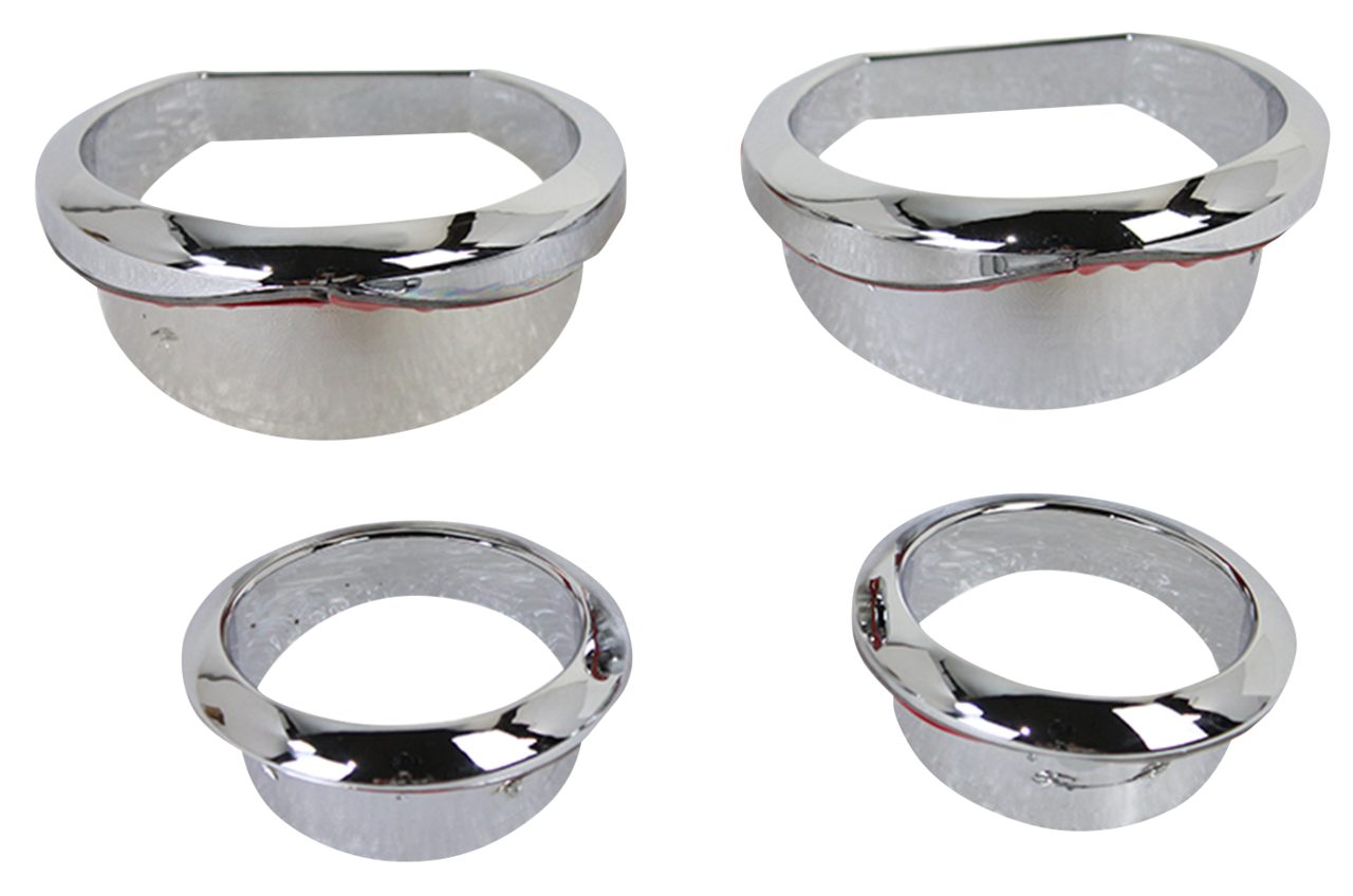 Gauge Trim Kit Chrome Flh14 22 Dash & Dash Panel V Twin Mfg Default Title