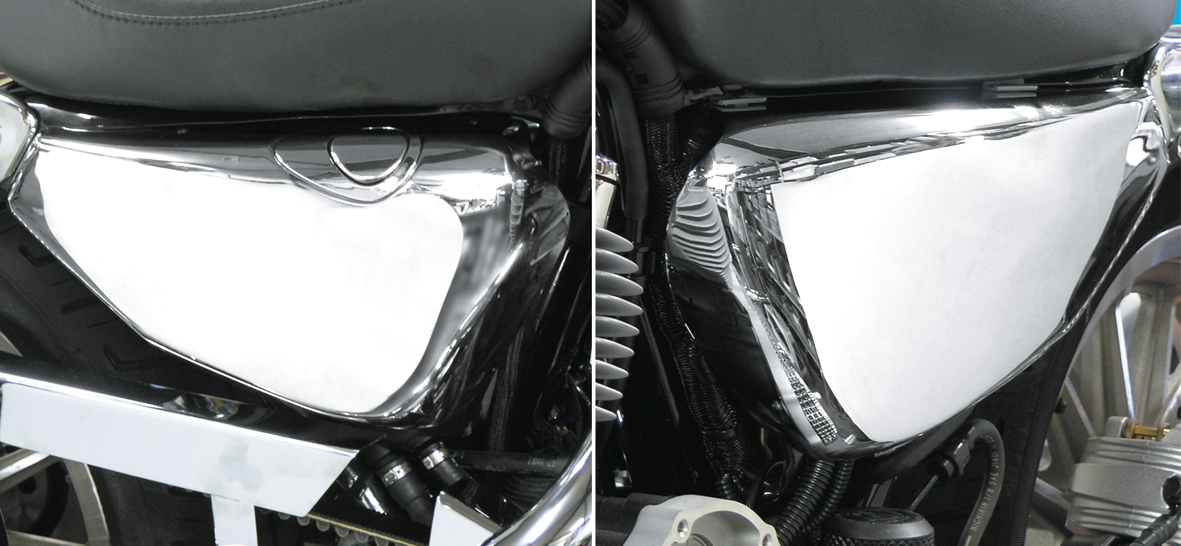 Gzp Chrome Rh Oil Tank Cover Xl04 09 Frame Cover, Insert & Deflector Zodiac