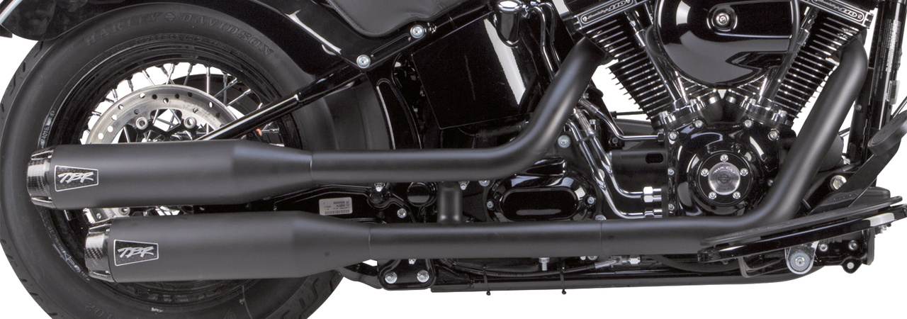 2 Bros St07 17 Short Slipons Black Slip-On & Muffler Two Brothers Racing