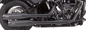 2 Bros St07 17 Short Slipons Black Slip-On & Muffler Two Brothers Racing
