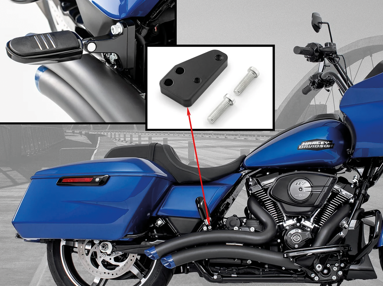 Peg Relocator Flh/T17 Up Full Exhaust System Freedom Performance Exhaust