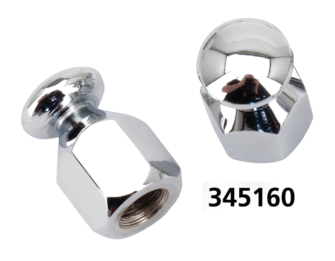 Gzp Chrome Bungee Nut 5/16 18 Unc Pair Hardware & Fastener Zodiac Default Title