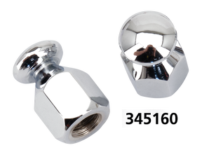 Gzp Chrome Bungee Nut 5/16 18 Unc Pair Hardware & Fastener Zodiac Default Title
