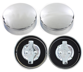 Eaton Gas Cap Set Vented Chrome Bt36 38 Gas Cap V Twin Mfg Default Title