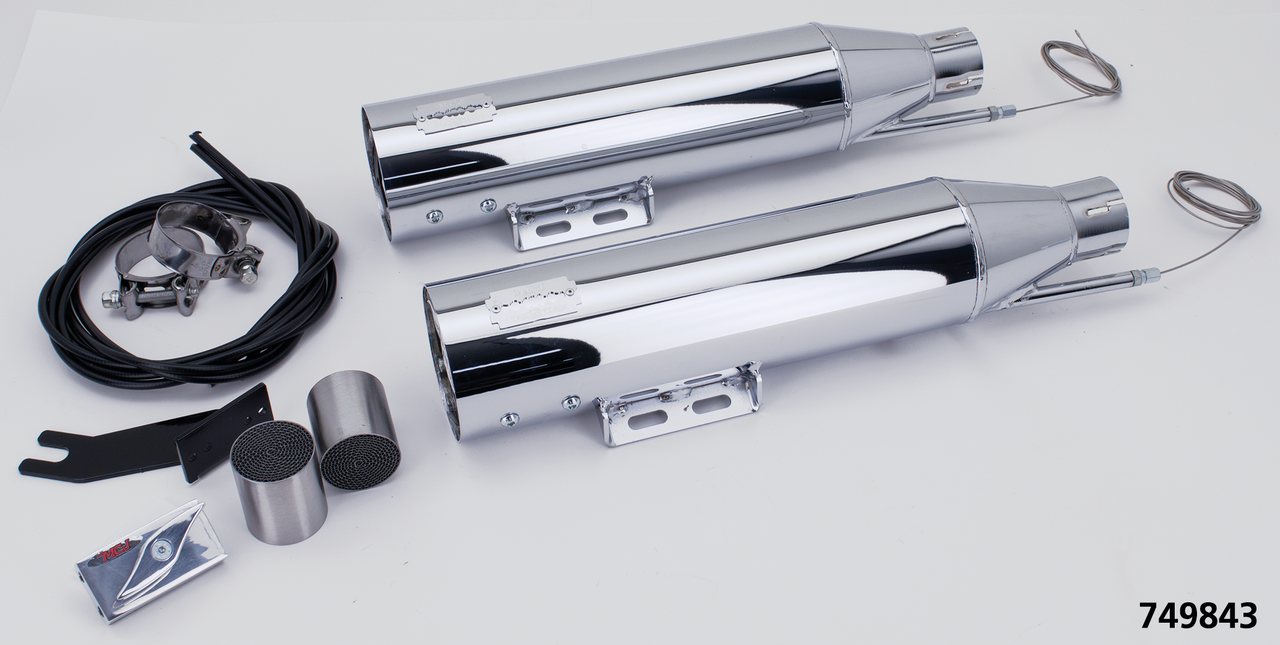 Mcj Royal Slip Ons Flhc/Flde21 Up Chrome Slip-On & Muffler Mcj Default Title