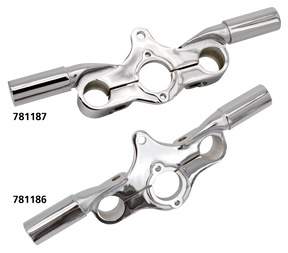 Chr Triple Clamp For Risers Offset Sprng Springer Fork Part V Twin Mfg