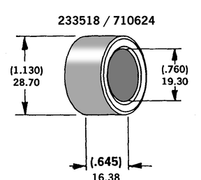 Axle Spacer Chrome Plated #41594 73