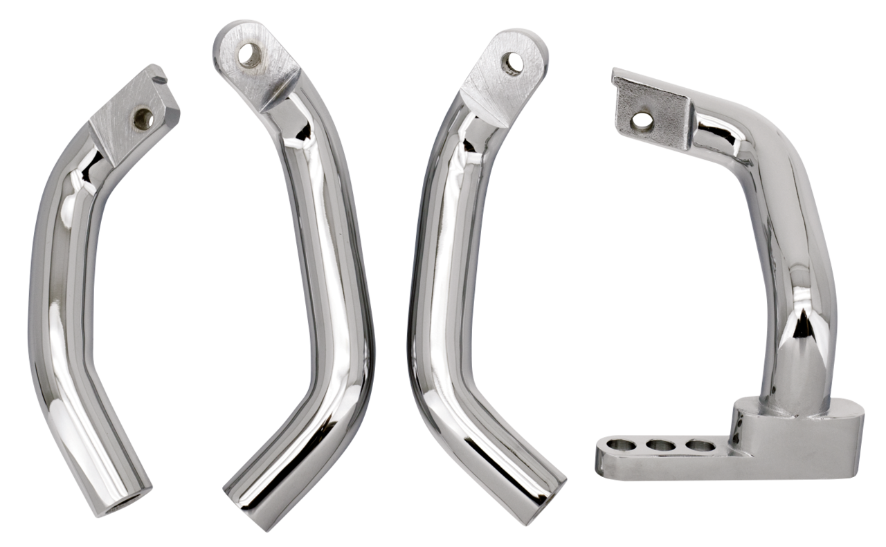 Gzp Chr 2" Footboard Ext.Kit Flh/T83 08 Floorboard Mount & Hardware Zodiac Default Title