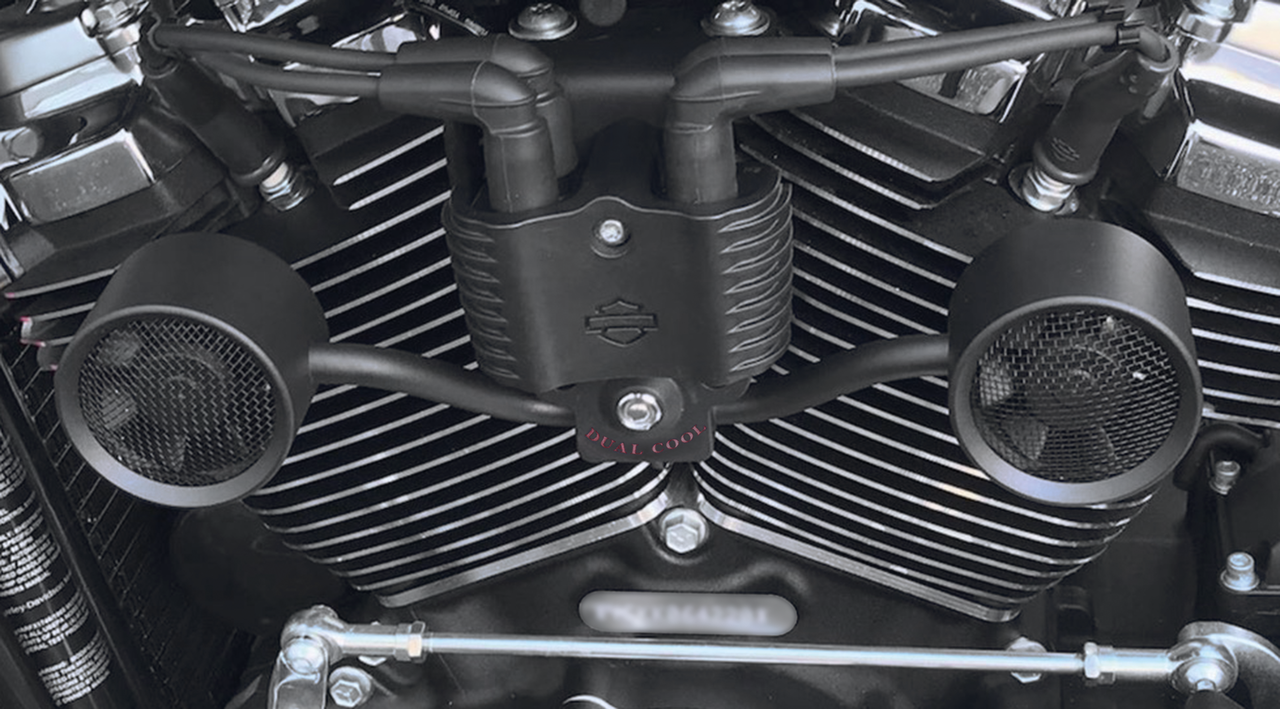 Dual Cool Tornado Flat Black St18 Up Engine Cooling Dual Cool