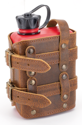 Ranger Holder With 1 L Red Ff Canister Leather Luggage Texas Leather Default Title