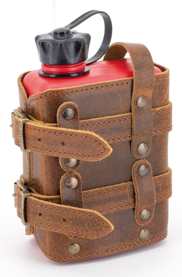 Ranger Holder With 1 L Red Ff Canister Leather Luggage Texas Leather Default Title