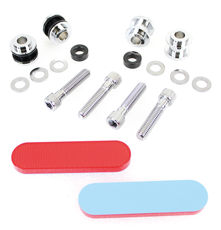 Chrome Docking Hw Kit St18 Up Std Frame Sissy Bar Docking Hardware V Twin Mfg Default Title