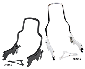 Det. Sissy Bar Shorty Black Fxbb18 Up Detachable Sissy Bar V Twin Mfg Default Title