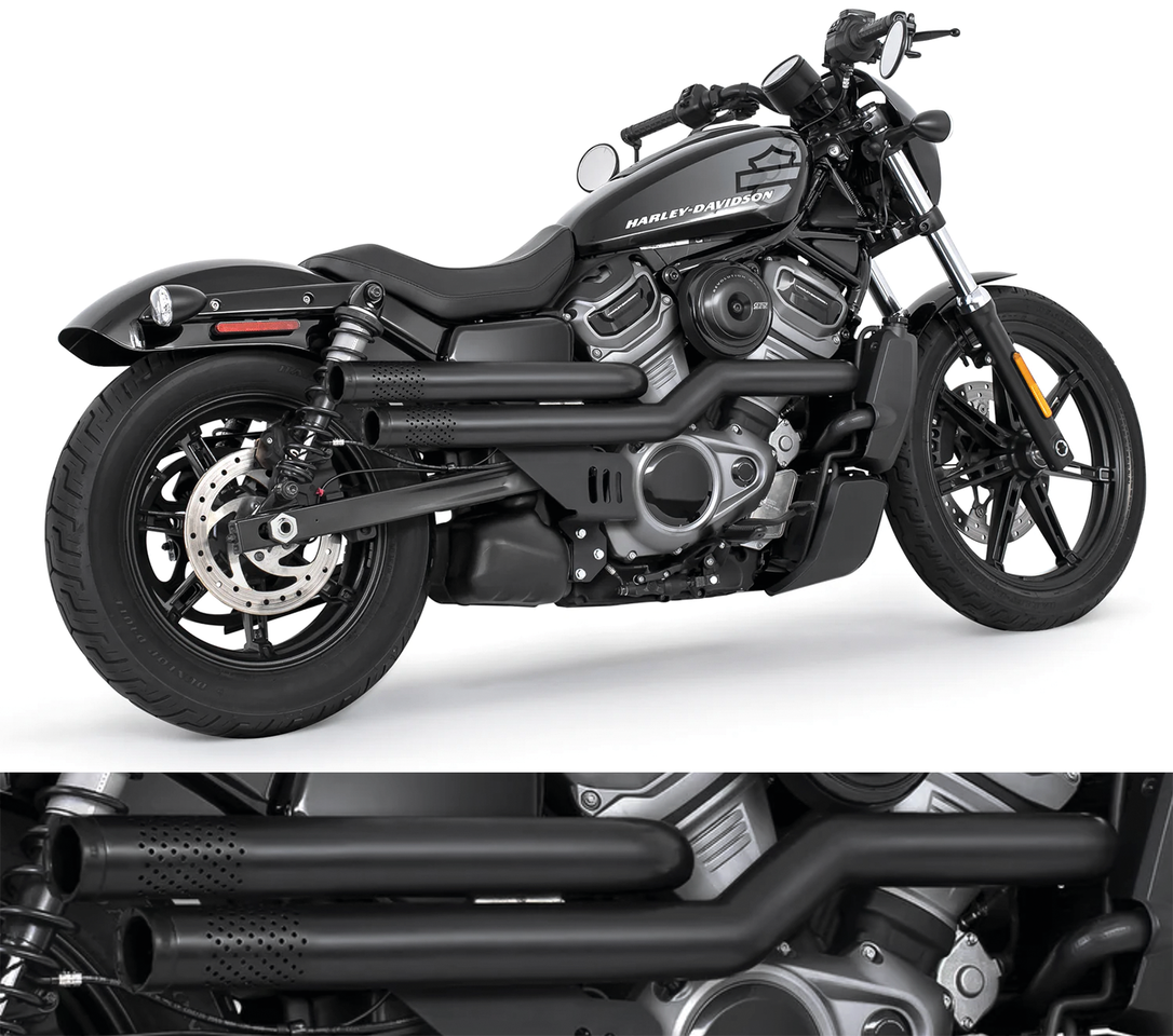 Mid Staggered Bl/Bl Star Rh975 21 Up 2-2 Full Exhaust System Freedom Performance Exhaust Default Title