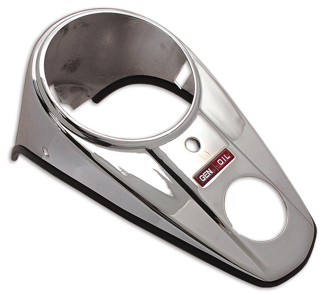 Chrome Two Light Dash Panel Fl47 61 Dash & Dash Panel V Twin Mfg Default Title
