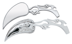 Gzp Meteor Mirrors W/Skull & Flame Stem Mirror & Component Zodiac