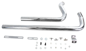Shotgun Drag Pipes Chrome Fxst86 99 Drag Pipe V Twin Mfg