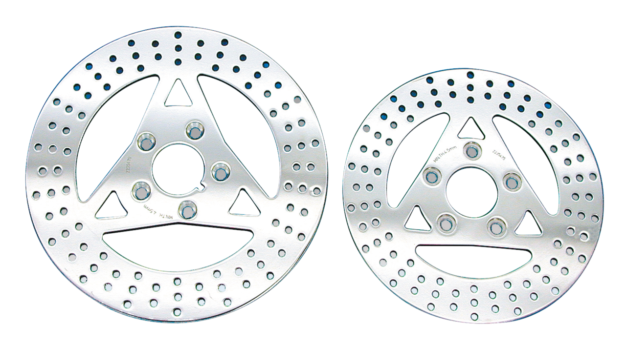 Polished Stainless Rotor Disc 10" Dual Brake Rotor Zodiac