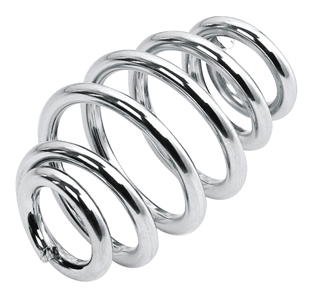 Gzp 3" Taper Seat Spring Chrome Seat Spring Zodiac Default Title