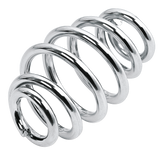 Gzp 3" Taper Seat Spring Chrome Seat Spring Zodiac Default Title