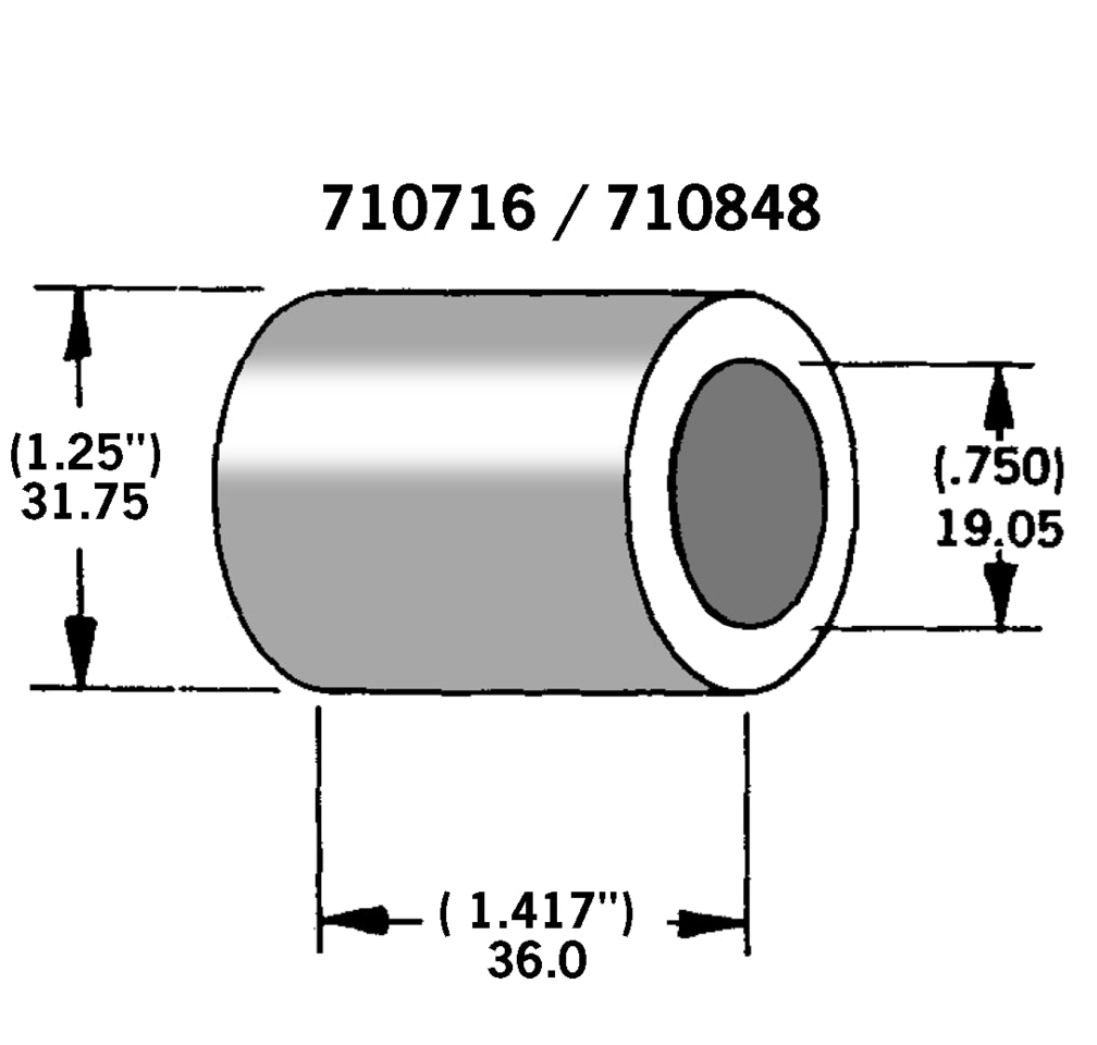 Axle Spacer Zinc Plated #41591 90