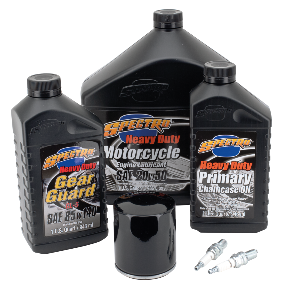 Twin Cam Total Service Kit Black Oil Change and Service Kit Spectro Oils Of America