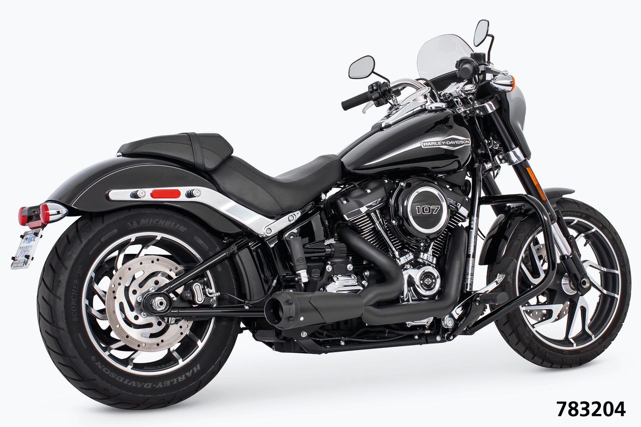 Us Outlaw Low 2 1 Pitch Blk St18 Up 2-1 Full Exhaust System Freedom Performance Exhaust Default Title