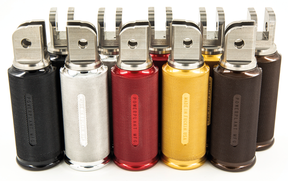 P16 Foot Pegs, Polished - Milwaukee 8 Foot Pegs P16 Powerplant Motorcycle Co.