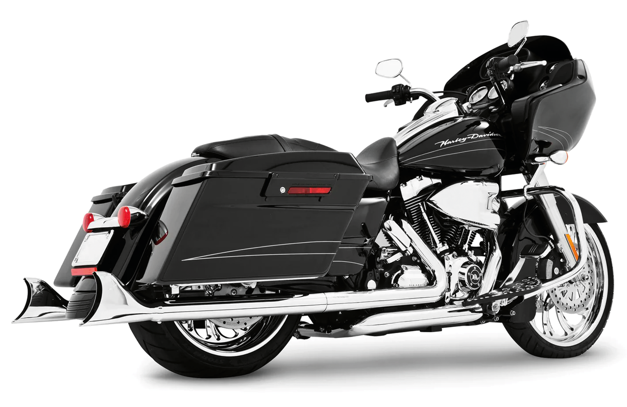 E2 Ev80 Flh/T95 98 33" Sharktail S/Os Ch Slip-On & Muffler Thorcat Exhaust Default Title