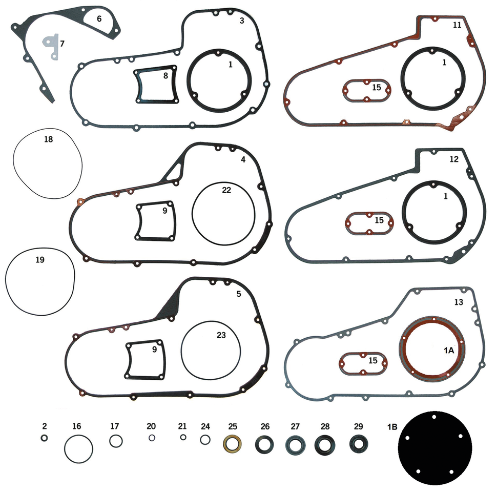 King Kerosin 5pck Gasket silicon primary 89-06 King Kerosin Default Title