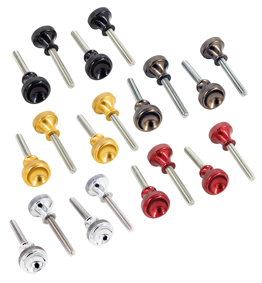 P16 Side Cover Quick Screw Set, Gold - Sportster Side Cover P16 Powerplant Motorcycle Co. Default Title