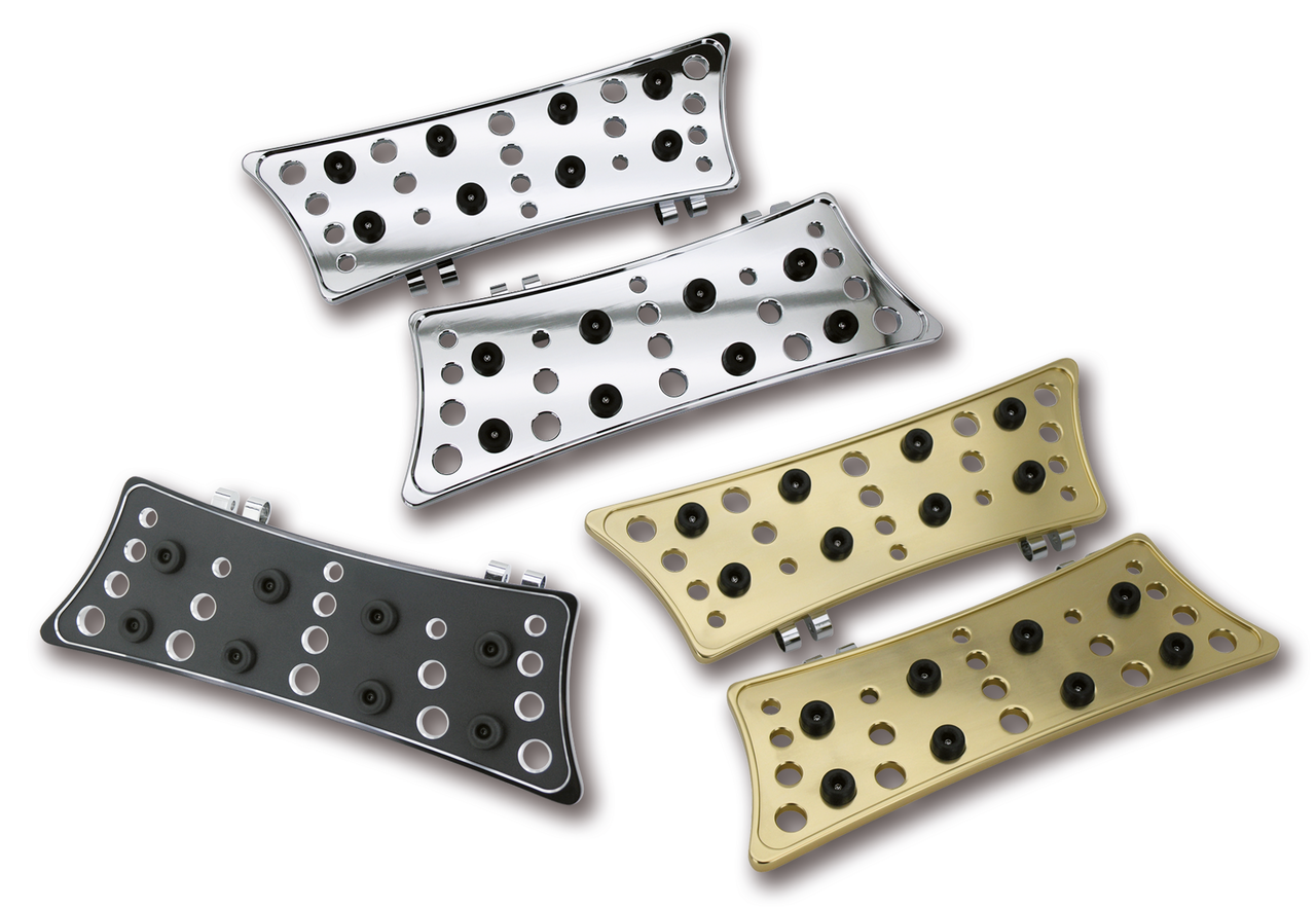 Gzp Chrome Billet Floorboard Kit Flh/T84 Floorboard Zodiac