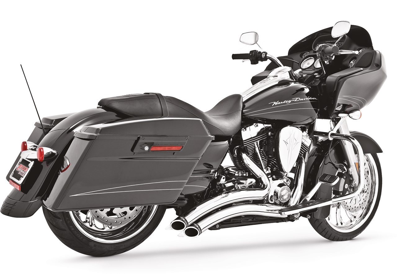 Sharp Curve Radius+Caps Ch/Bk Flh/T95 16 2-2 Full Exhaust System Freedom Performance Exhaust