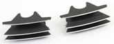 Blk Finned Sparkplug Cover Me17 Up Cylinder Head Bolt & Cover V Twin Mfg Default Title
